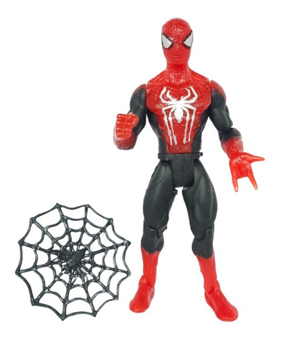 Figura De Accion Hombre Araña Con Telaraña