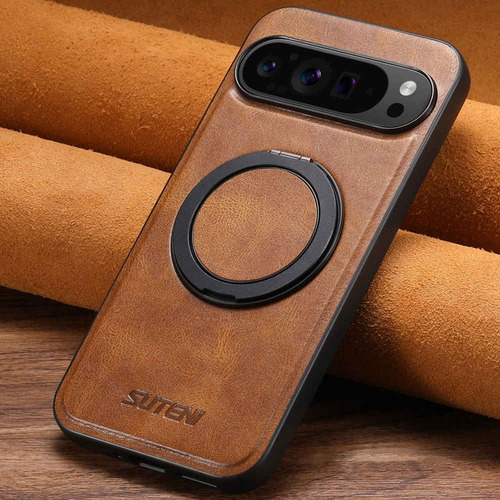 Funda De Teléfono Inalámbrica Magnética Multifuncional De Piel Auténtica A Prueba De Golpes Para La Serie Google Pixel