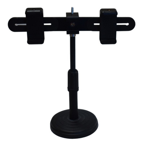 Base Tripode Para Aro Led  Doble Soporte P/ Celular Selfie