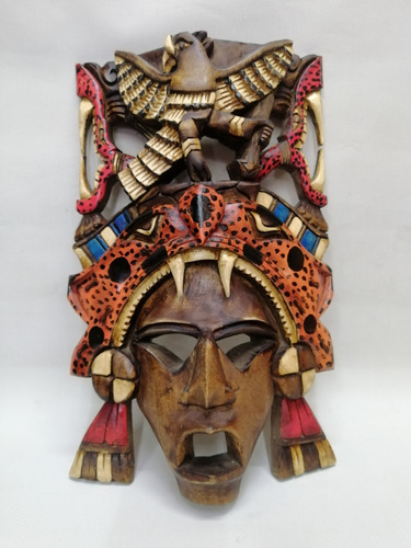 Máscara Africana Antigua En Madera Cedro El Rey Cazador   