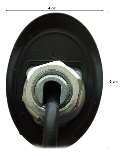 Mini Antena Universal De Techo Con Base Auto Camioneta 6.5cm