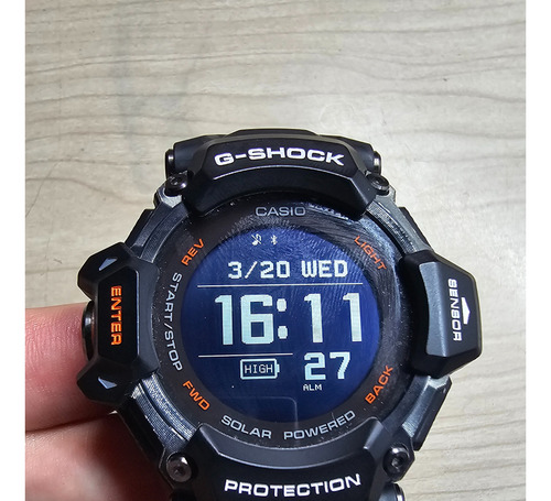 Reloj Casio G-shock Gbd-h2000-1adr Malla Negra Smartwatch