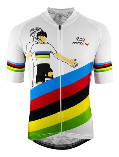 Camisa Ciclismo Masculina Sport Marcio May Campeão Mundial