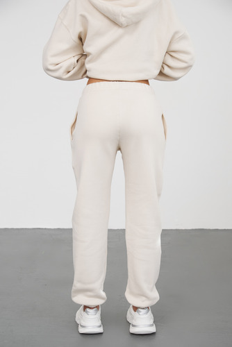 Pantalon Jogger Frizado Con Bolsillos - Talles S M L