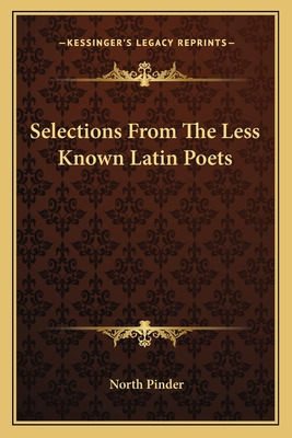 Libro Selections From The Less Known Latin Poets - Pinder...