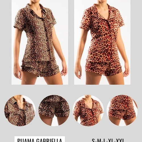 Pijamas Animal Print De Short