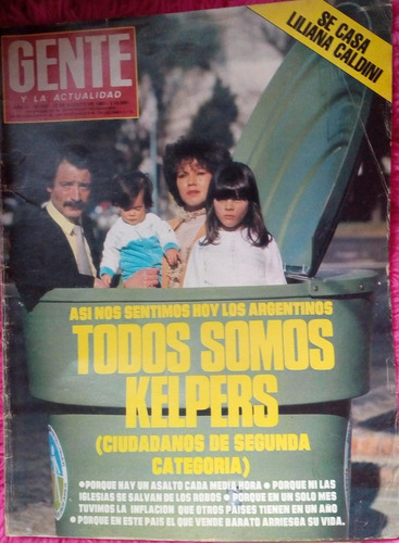 Gente 1982 Todos Somos Kelpers Crisis Alfonsin Caldini 