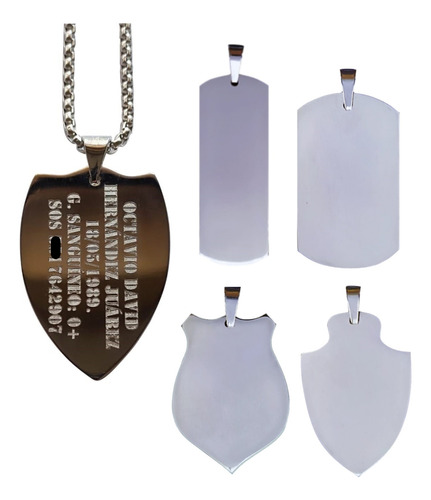 Placa Militar Alta Resolucion Grabado Laser Personalizada