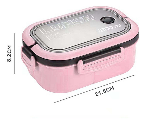 1200 Ml Bento Box Lunch Container 2 Capas 3 Compartimentos