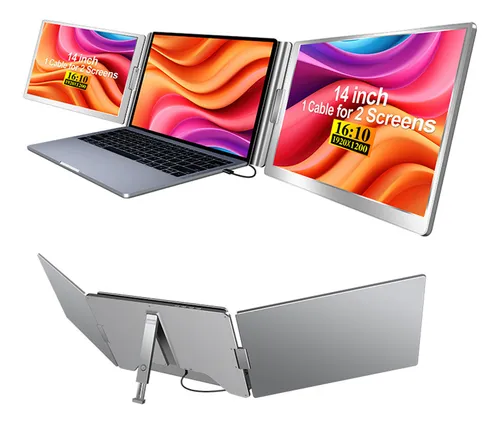 Extensor De Pantalla Portátil 14  1080p Fhd Triple