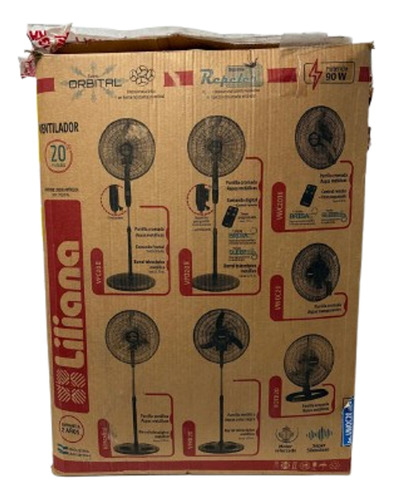 Ventiladores De Pared Liliana Vwoc20 20 90w 20 Cm - Negro Transparente Plástico 3 (Usado)