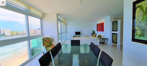 Imagem 5 de 18 de Apartamento Reformado À Venda, Praia Das Pitangueiras, Guarujá-sp, Frente Para O Mar, 4 Dormitórios, 1 Suíte, Sacada De Frente, 1 Vaga De Garagem - Ap0845 - 34707949