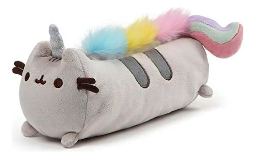 Gund Pusheenicorn Pusheen Unicornio Cat Plush Peluche Acceso Color Gris y multicolor