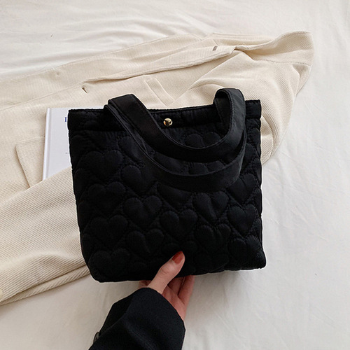 . Bolso Casual Acolchado En Forma De Corazón For Mujer,