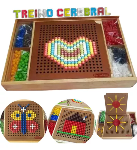 Kit Labirinto Inteligente + Jogo De Memória Educativo Cubos