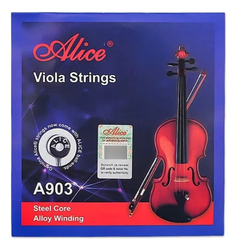 Juego De Cuerdas Para Viola Marca Alice