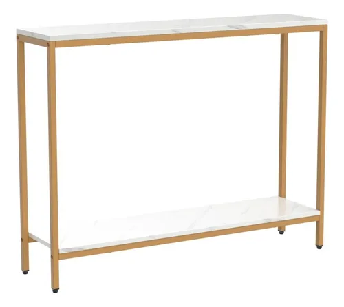 Loglus Mesa Consola Para Entrada, Sofa De Mdf De Marmol Sint