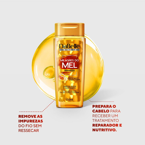 Dabelle Shampoo 250ml - Milagres Do Mel