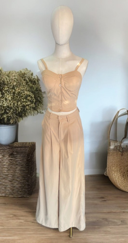 Conjunto Blusa Y Pantalón Set Ropa De Vestir Mujer Cordinado