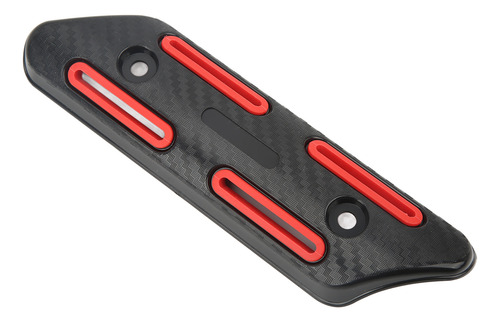 Protector Térmico De Tubo De Escape Rojo Rojo Universal Para