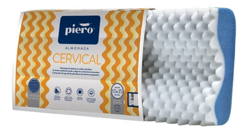 Almohada Piero Cervical De Espuma 65 X 35 Cm Espuma