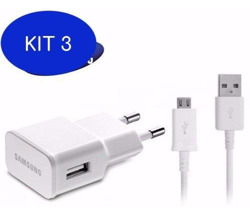 Kit 3 Carregador Samsung Galaxy S5 Sm-g9000