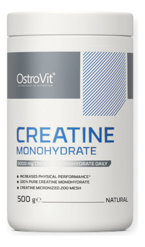 Creatine Monohydrate 500gr 200 Sv Sin Sabor - Ostrovit