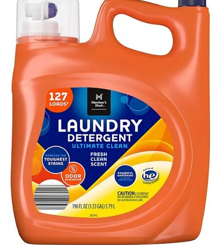 Detergente Jabon Líquido Members Mark Utra Clean, 5.79 Lts