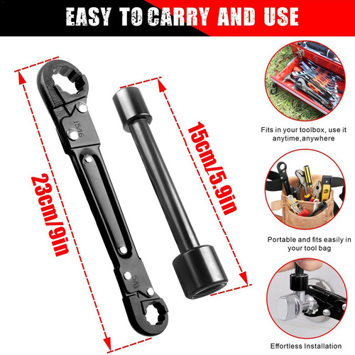 Llave De Plomería Para Espacios Reducidos Kit De Llave De To
