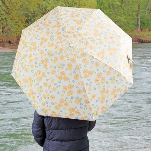 Guarda-chuva Dobrável Flor Padrão Guarda-chuva Manual
