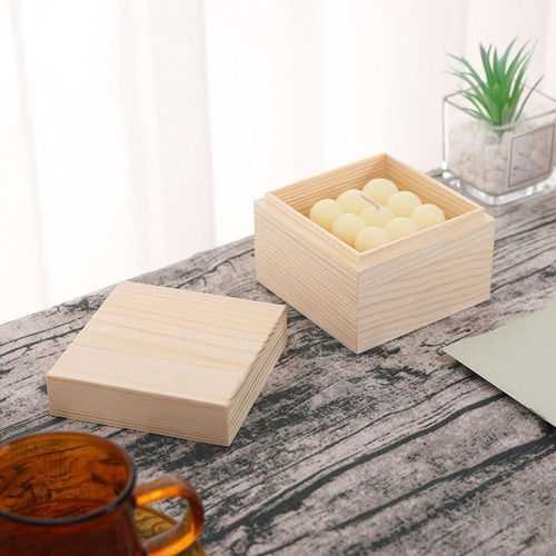 Caja De Almacenamiento De Madera Joya De Joya Portátil De S
