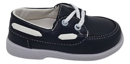 Zapato Nautico Azul Pu Bebe Nene 