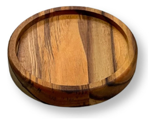 4 Porta Copos Madeira Teca 10cm Apoio De Mesa P/drinks Taças