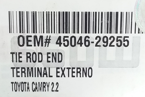 Terminal Externo Toyota Camry 2.2 Moss 79-29255