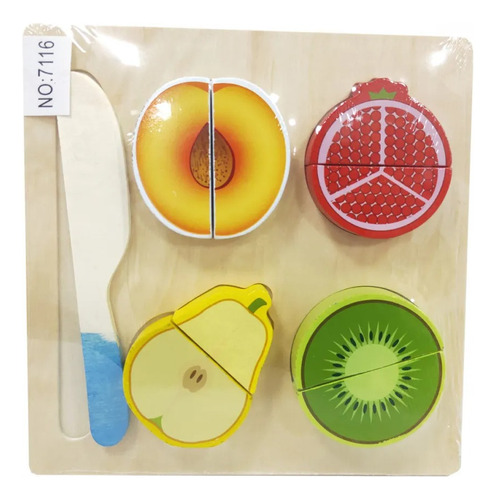 Juego De Madera Frutas Montessori