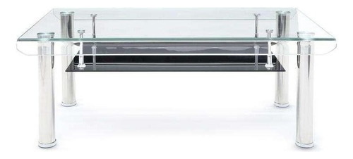 Mesa De Centro Lizbeth Plata Color Plateado