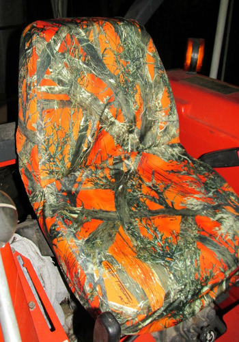 Funda Para Asiento Durafit Naranja Camuflado Kubota Tractor