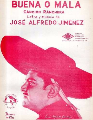 Buena O Mala Jose Alfredo Jimenez Partitura