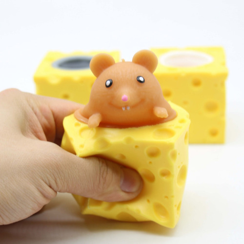 Juguete Para Exprimir La Ansiedad, Aplastar Queso Y Ratón, A