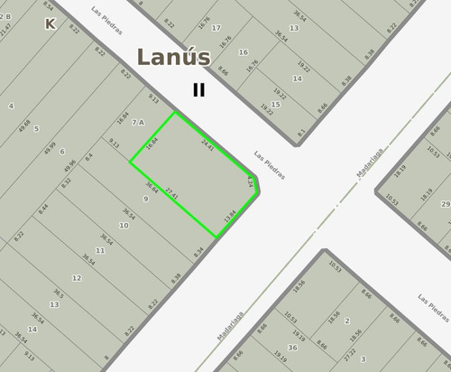 Terreno En Venta - 217,6mts2 - Lanús
