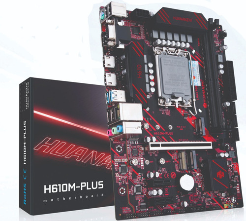 Placa-mãe Lga 1700 Huananzhi H610m Plus M-atx Ddr4