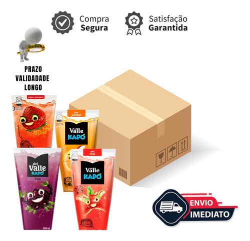 Suco Del Valle Kapo Sabor Sortido Tp 200ml - 12 Un
