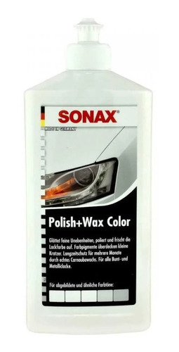Cera Polish Wax Color Blanco 500 Ml Sonax