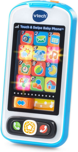 Vtech Touch Ant Swipe - Teléfono Para Bebé, Color Azul