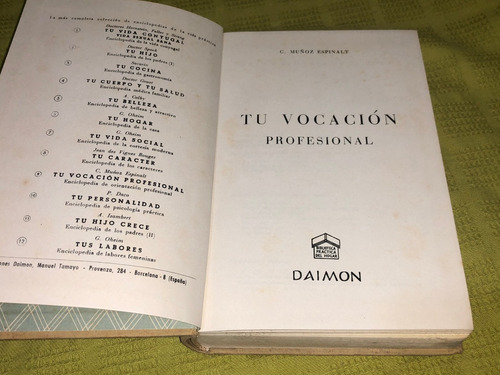 Tu Vocación Profesional - C. Muñoz Espinalt - Daimon