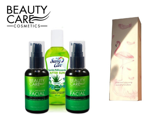 Imagen 2 de 9 de Kit 2 Gel Limpiador Facial Carbón Activado Y 1 Gel Aloe Vera