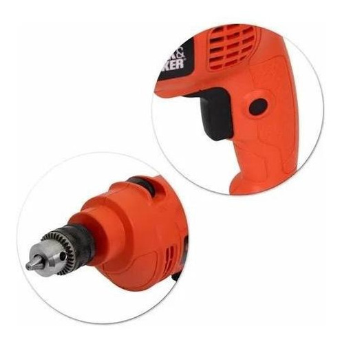 Imagem 3 de 8 de Furadeira De Impacto 220v Black & Decker 3/8 560w Tm 500