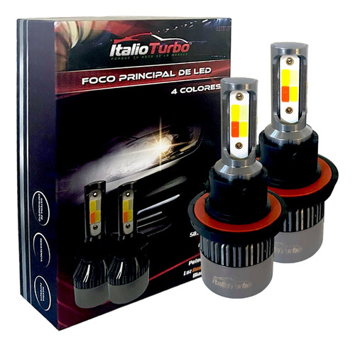 Kit De Focos Led Hid Royal 2 Caras 4 Colores