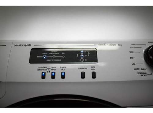 Lavarropas Carga Frontal Aurora 6 Kg 600 Rpm 6506 Lavaurora