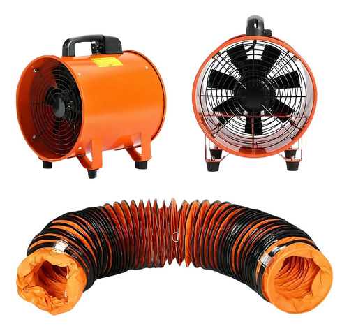 Ventilador Extractor Industrial 12 Pulg Con Ducto 10m 110v